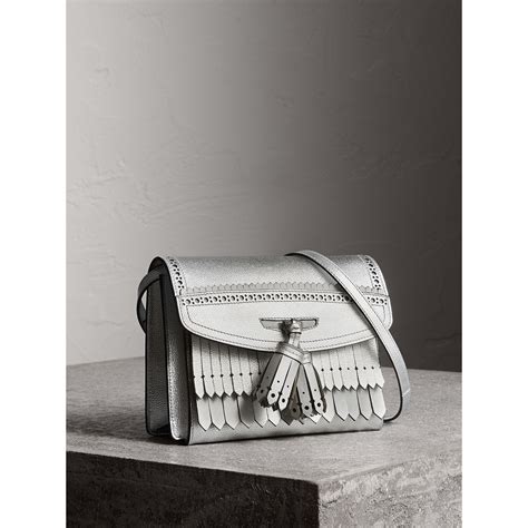 burberry brogue silver bag|burberry women's clothing.